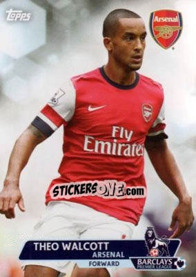 Sticker Theo Walcott - Premier Gold 2013-2014 n. 5 - Topps