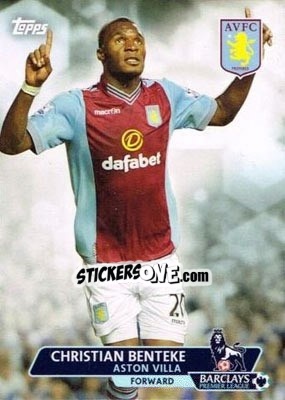 Sticker Christian Benteke - Premier Gold 2013-2014 n. 10 - Topps