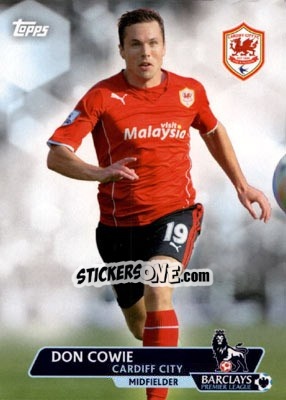 Sticker Don Cowie - Premier Gold 2013-2014 n. 13 - Topps