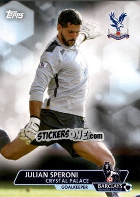 Sticker Julian Speroni - Premier Gold 2013-2014 n. 21 - Topps