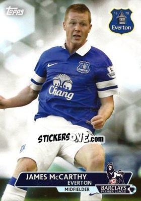 Sticker James McCarthy - Premier Gold 2013-2014 n. 29 - Topps
