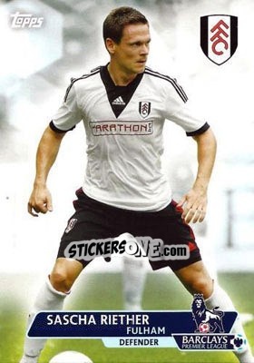 Sticker Sascha Riether - Premier Gold 2013-2014 n. 32 - Topps