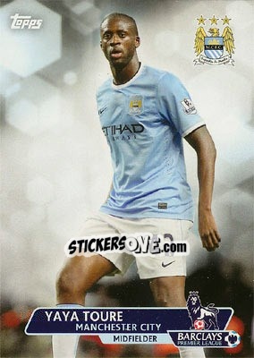 Sticker Yaya Toure - Premier Gold 2013-2014 n. 49 - Topps