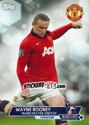 Sticker Wayne Rooney - Premier Gold 2013-2014 n. 54 - Topps