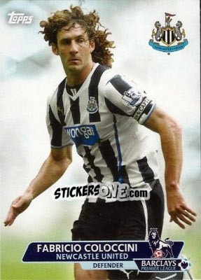 Sticker Fabricio Coloccini - Premier Gold 2013-2014 n. 56 - Topps