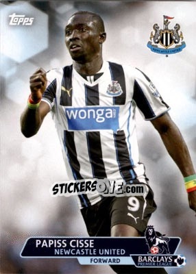 Sticker Papiss Cisse - Premier Gold 2013-2014 n. 60 - Topps