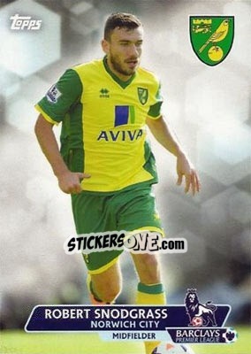 Sticker Robert Snodgrass - Premier Gold 2013-2014 n. 64 - Topps