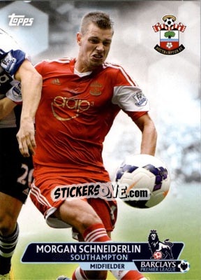 Sticker Morgan Schneiderlin - Premier Gold 2013-2014 n. 67 - Topps