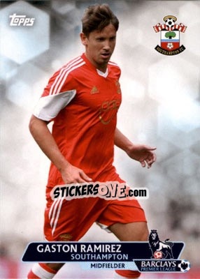 Sticker Gaston Ramirez - Premier Gold 2013-2014 n. 68 - Topps