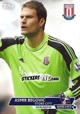 Sticker Asmir Begovic - Premier Gold 2013-2014 n. 71 - Topps