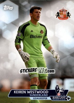 Sticker Keiren Westwood - Premier Gold 2013-2014 n. 79 - Topps