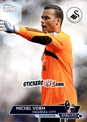 Sticker Michel Vorm - Premier Gold 2013-2014 n. 81 - Topps
