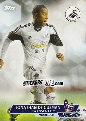 Sticker Jonathan De Guzman - Premier Gold 2013-2014 n. 84 - Topps