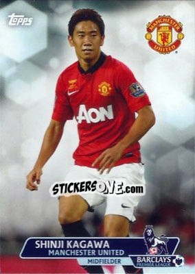 Sticker Shinji Kagawa - Premier Gold 2013-2014 n. 90 - Topps