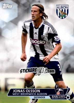 Sticker Jonas Olsson - Premier Gold 2013-2014 n. 92 - Topps