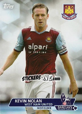 Sticker Kevin Nolan - Premier Gold 2013-2014 n. 99 - Topps