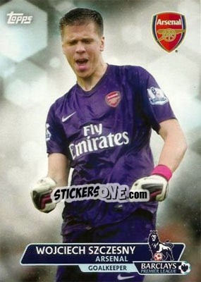 Sticker Wojciech Szczesny - Premier Gold 2013-2014 n. 101 - Topps
