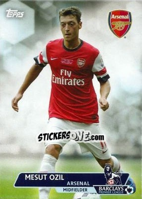 Sticker Mesut Ozil - Premier Gold 2013-2014 n. 102 - Topps