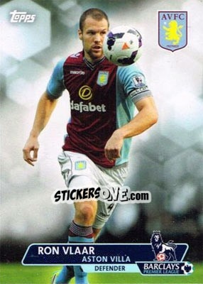 Sticker Ron Vlaar - Premier Gold 2013-2014 n. 106 - Topps