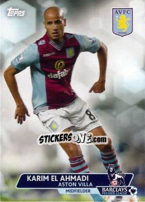 Sticker Karim El Ahmadi - Premier Gold 2013-2014 n. 108 - Topps