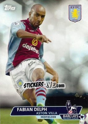 Sticker Fabian Delph - Premier Gold 2013-2014 n. 109 - Topps
