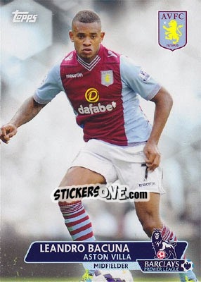 Sticker Leandro Bacuna - Premier Gold 2013-2014 n. 110 - Topps