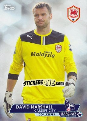 Sticker David Marshall - Premier Gold 2013-2014 n. 111 - Topps