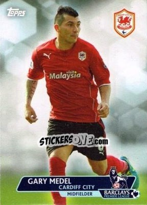 Sticker Gary Medel - Premier Gold 2013-2014 n. 113 - Topps