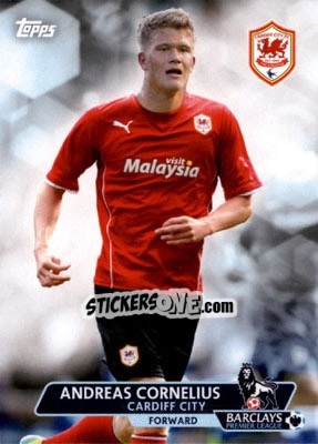 Sticker Andreas Cornelius - Premier Gold 2013-2014 n. 115 - Topps
