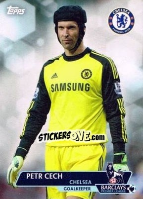 Sticker Petr Cech - Premier Gold 2013-2014 n. 116 - Topps