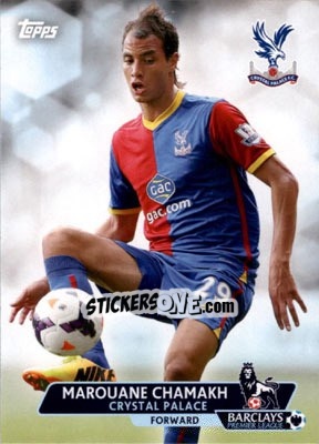 Sticker Marouane Chamakh - Premier Gold 2013-2014 n. 123 - Topps