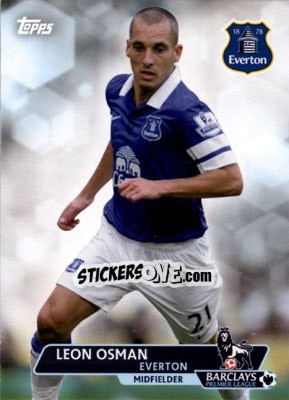 Cromo Leon Osman - Premier Gold 2013-2014 n. 126 - Topps