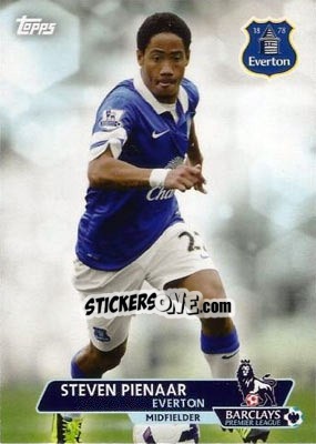Sticker Steven Pienaar - Premier Gold 2013-2014 n. 127 - Topps