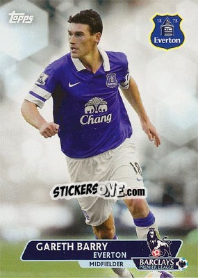Sticker Gareth Barry - Premier Gold 2013-2014 n. 128 - Topps