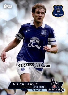 Sticker Nikica Jelavic - Premier Gold 2013-2014 n. 130 - Topps