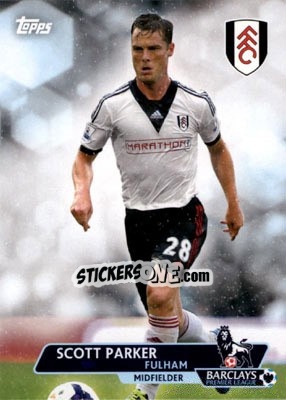 Sticker Scott Parker - Premier Gold 2013-2014 n. 132 - Topps
