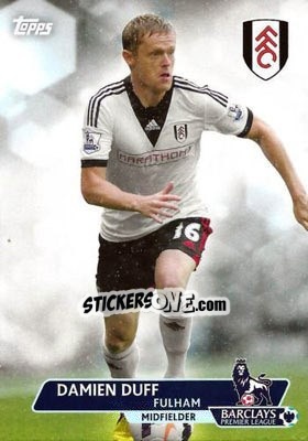 Sticker Damien Duff - Premier Gold 2013-2014 n. 134 - Topps