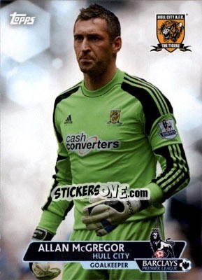 Sticker Allan McGregor - Premier Gold 2013-2014 n. 140 - Topps