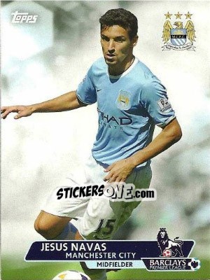 Sticker Jesus Navas - Premier Gold 2013-2014 n. 147 - Topps