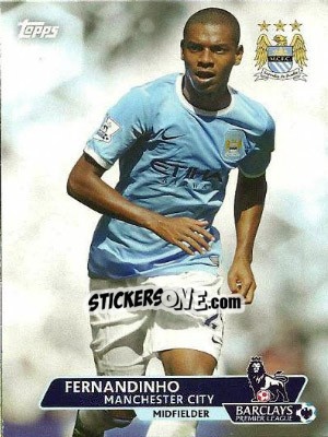 Sticker Fernandinho - Premier Gold 2013-2014 n. 148 - Topps