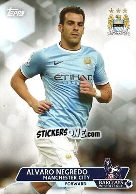 Sticker Alvaro Negredo - Premier Gold 2013-2014 n. 149 - Topps