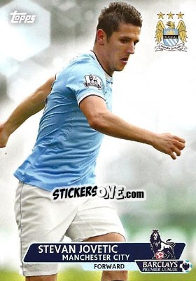 Sticker Stevan Jovetic - Premier Gold 2013-2014 n. 150 - Topps