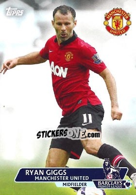 Sticker Ryan Giggs - Premier Gold 2013-2014 n. 152 - Topps