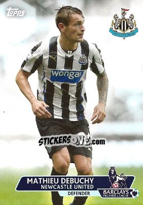 Sticker Mathieu Debuchy - Premier Gold 2013-2014 n. 155 - Topps
