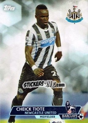 Sticker Cheick Tiote - Premier Gold 2013-2014 n. 157 - Topps