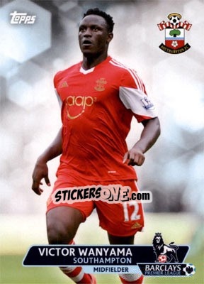 Sticker Victor Wanyama - Premier Gold 2013-2014 n. 166 - Topps
