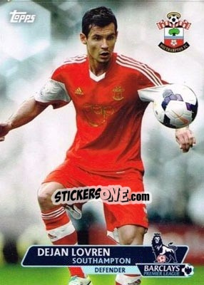 Sticker Dejan Lovren - Premier Gold 2013-2014 n. 167 - Topps