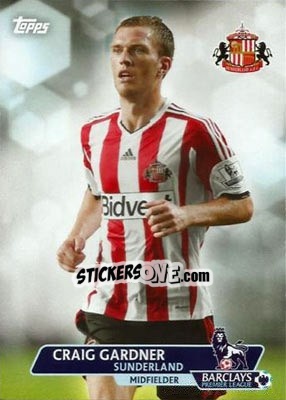 Sticker Craig Gardner - Premier Gold 2013-2014 n. 175 - Topps