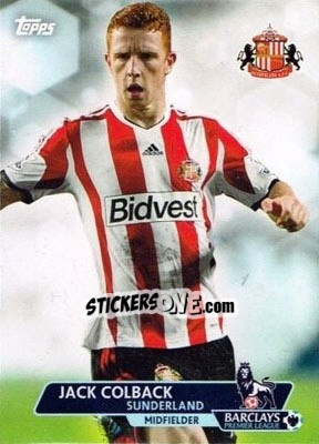 Sticker Jack Colback - Premier Gold 2013-2014 n. 176 - Topps