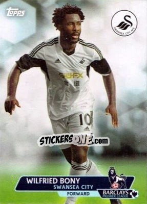 Sticker Wilfried Bony - Premier Gold 2013-2014 n. 182 - Topps